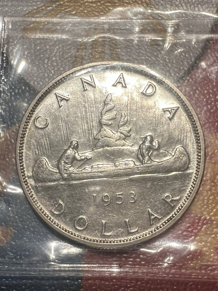 1953 SF Canada Silver $1 Dollar. ICCS Certified MS-63