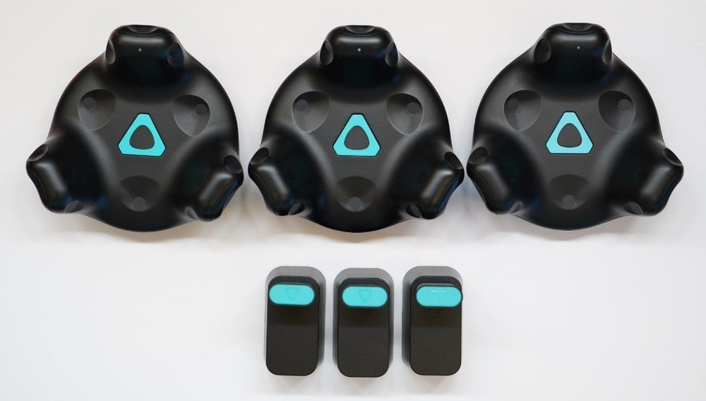 HTC VIVE Tracker 2.0 (2018 Model) x3 Set w/Cable USB Working Japan Used