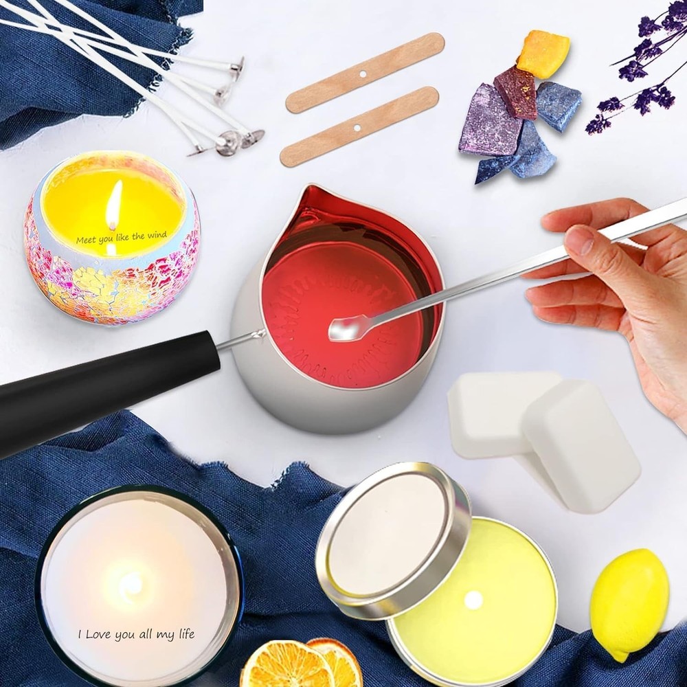Complete Candle Making Set with Magic Paper & Soy Wax - Create Unique Designs