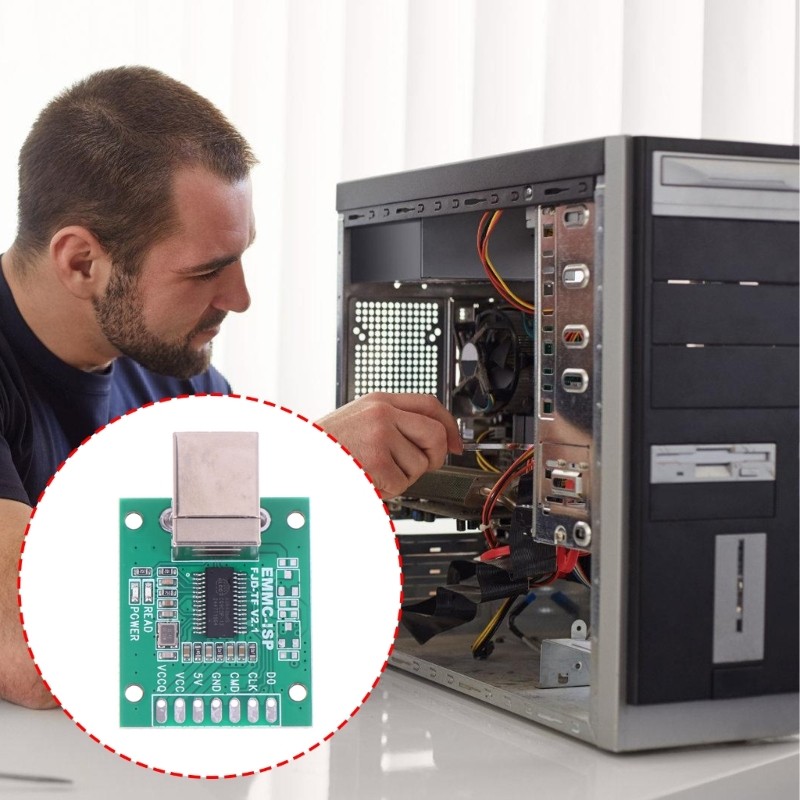 3 Wire EMMC ISP Tool with Enhanceds Signal Stability for Reliable Data Transfer