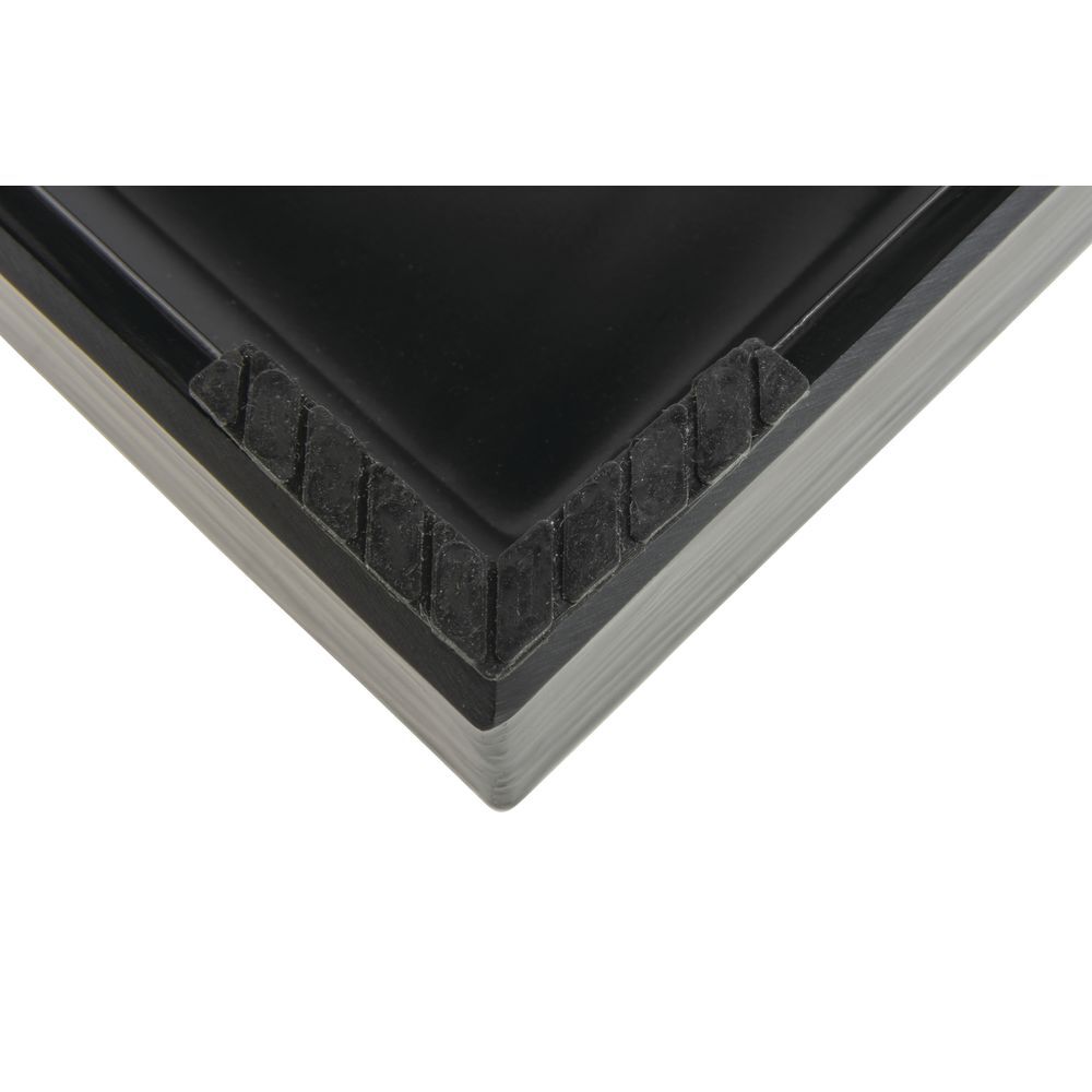 HUBERT® Black Melamine Replacement Top for Rectangular Riser - 20 1/2"L x 6