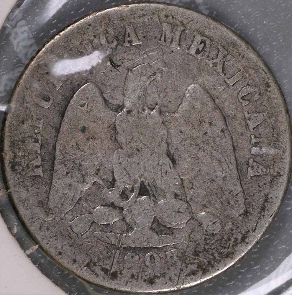 1893 Mo M Mexico 10 Centavos #3