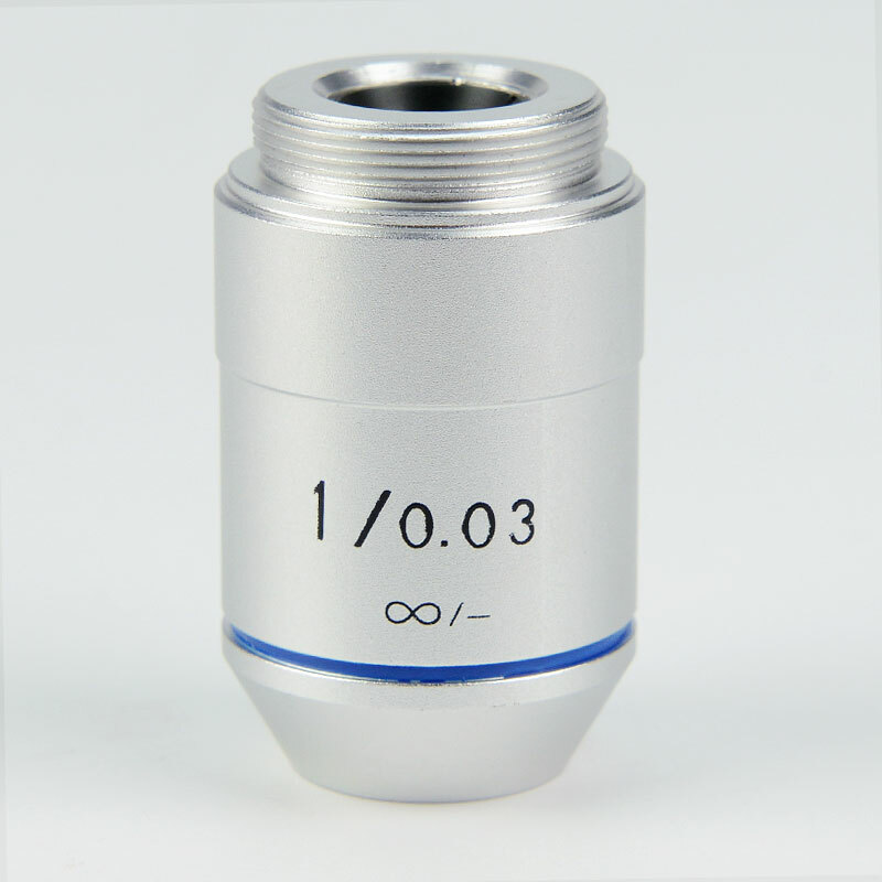 1PC 1X 195 RMS Achromatic Infinity Objective Lens for Biological Microscope