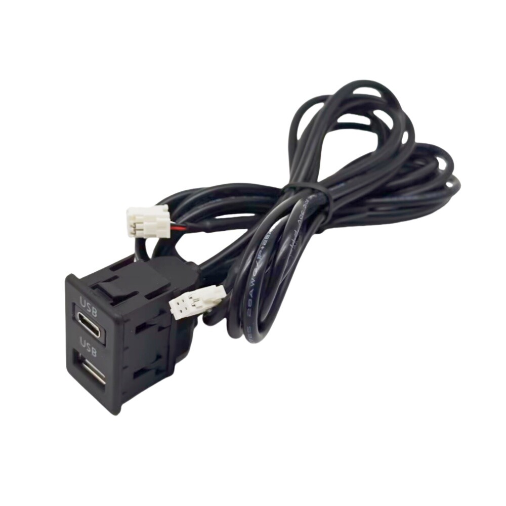 4 Pin 6 Pin Type-C Dual USB Port Socket Outlet Panel For Car Android Navigation