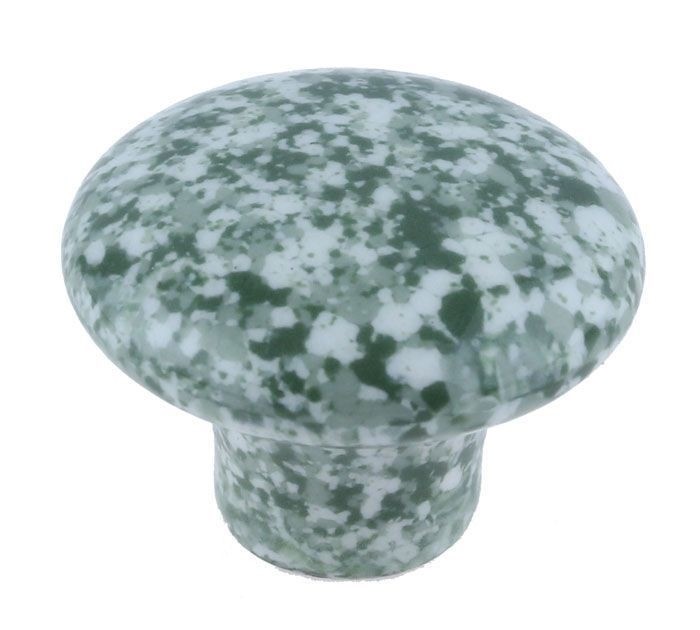 36 Ceramic Graniteware Cabinet Knobs Enamelware Drawer Pulls Green & White