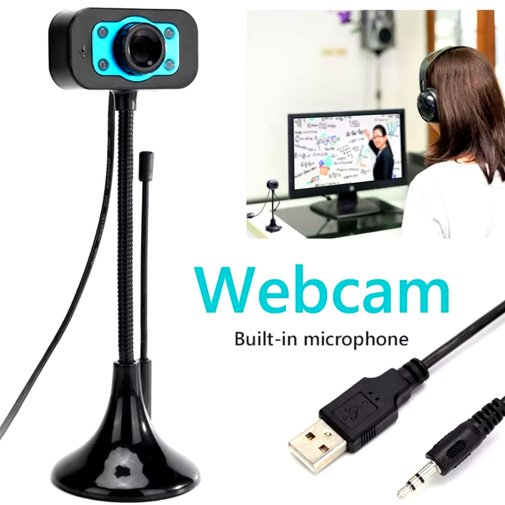 Camara Web Para PC Laptop Computadora Full HD USB Con Microfono Streaming Webcam