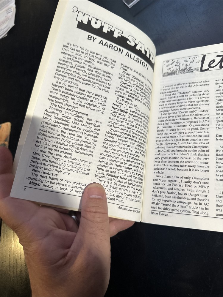 Adventurers Club Fall 1987 Issue #11 Iron Crown