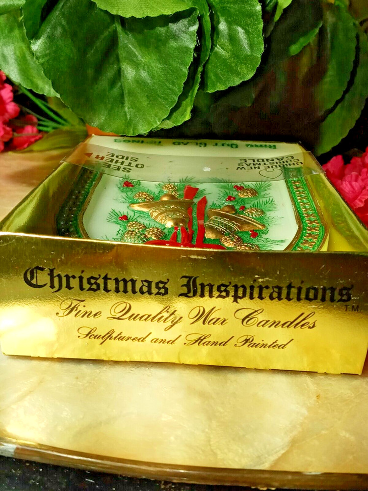 5"IN VINTAGE CHRISTMAS CANDLE