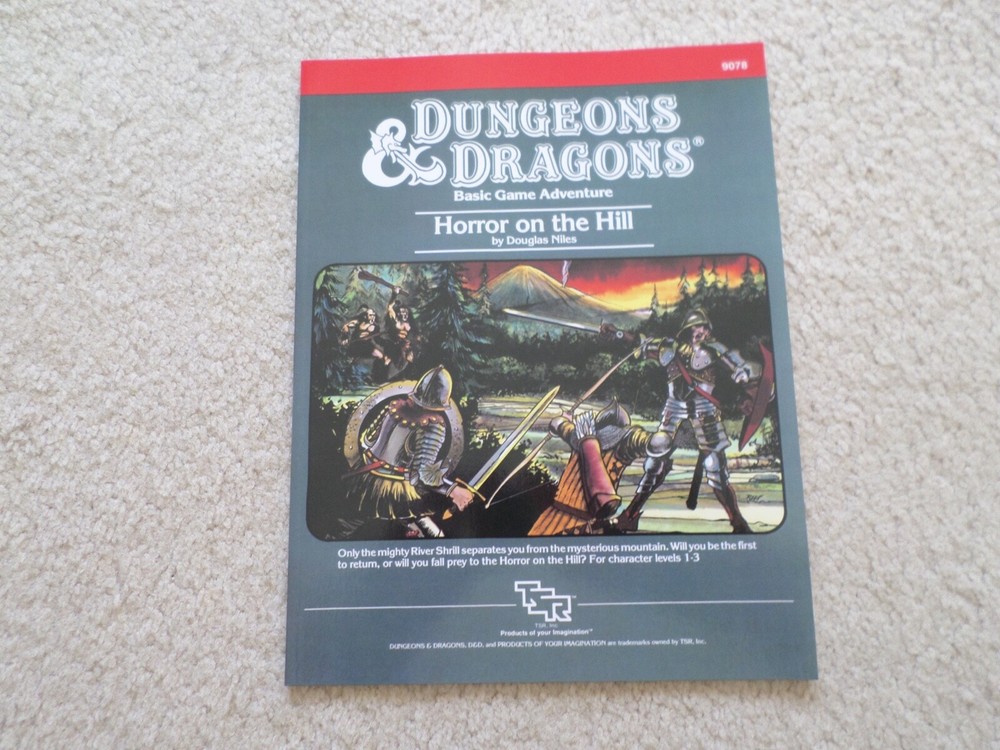 Horror on the Hill B5 Dungeons & Dragons adventure module