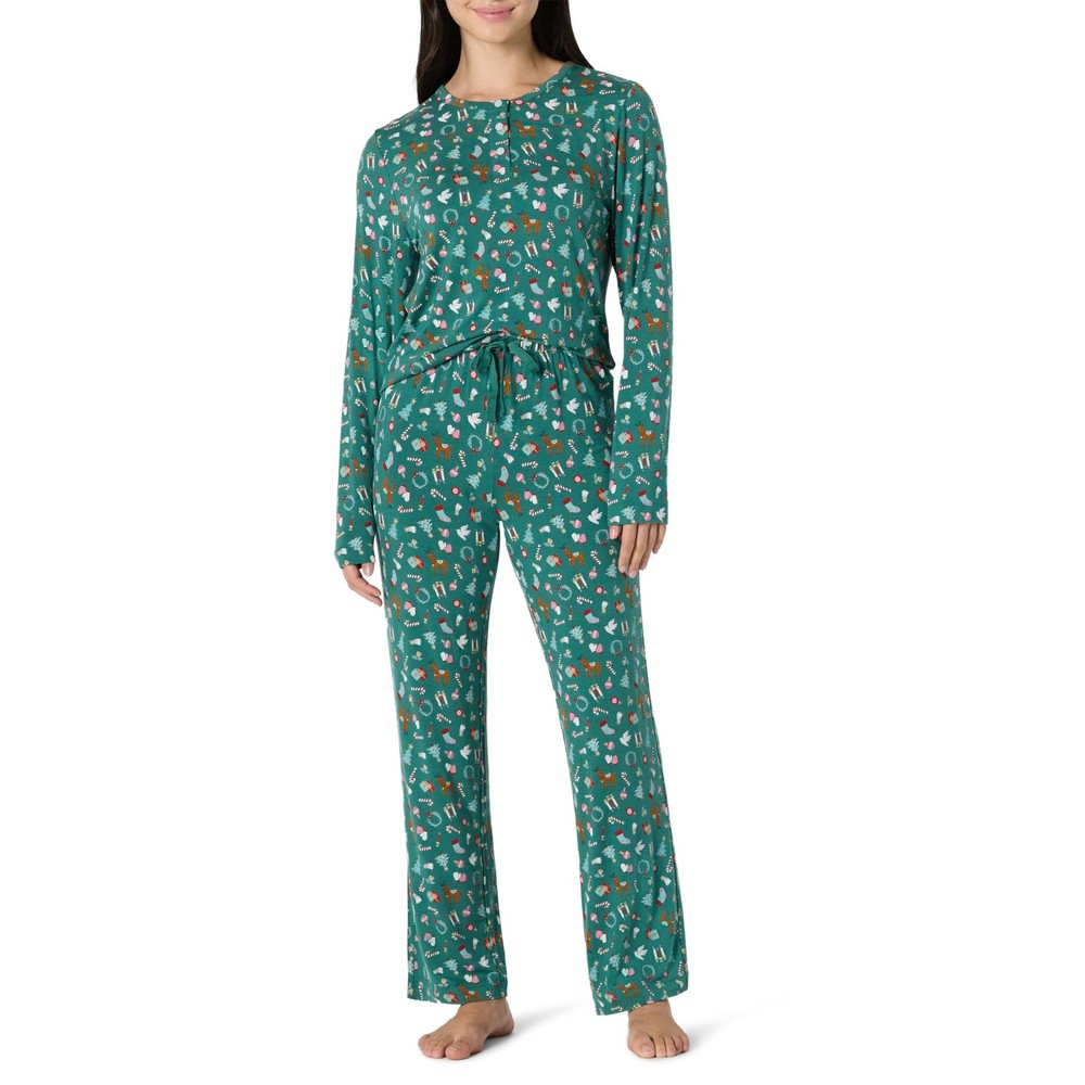 Amazon Essentials Sofia Grainge Women's Pajama Set Medium Sage Green 80 Char