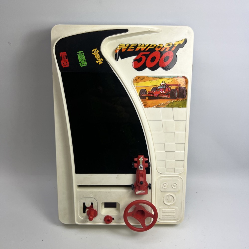 Newport 500 Computerized Grand Prix Racing Game W/box Untested
