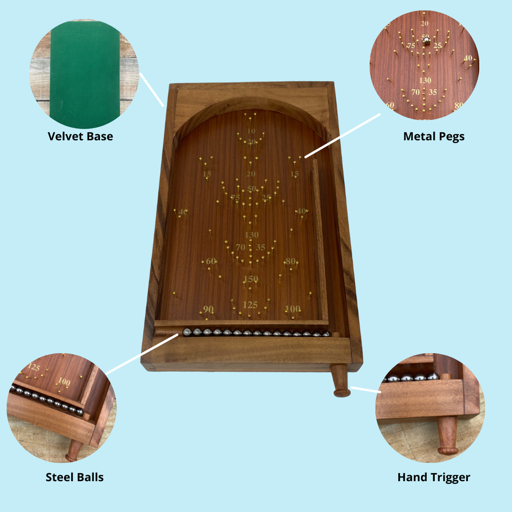 Arcade Game - Wooden Pin Ball Game