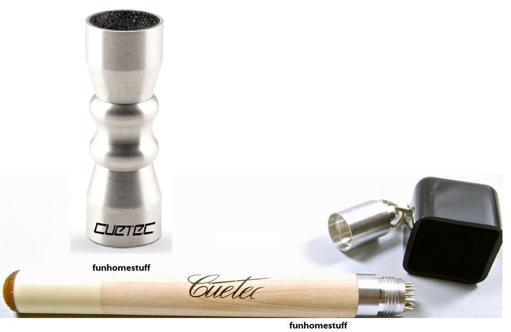 Cuetec Bowtie 3-in-1 Tip Tool + Prep Tool Combo Billiard Pool Cue Shaper Scuffer