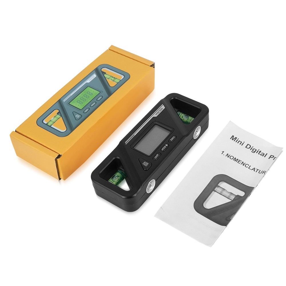 Portable Magnetic Base Digital Level Tool Measuring Inclinometer Protractor