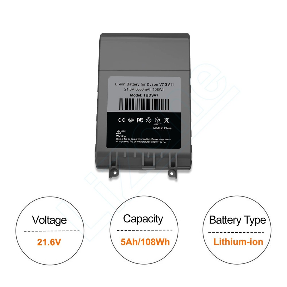 21.6V V7 Replacement Battery for Dyson V7 SV11 Animal Absolute Trigger Extra