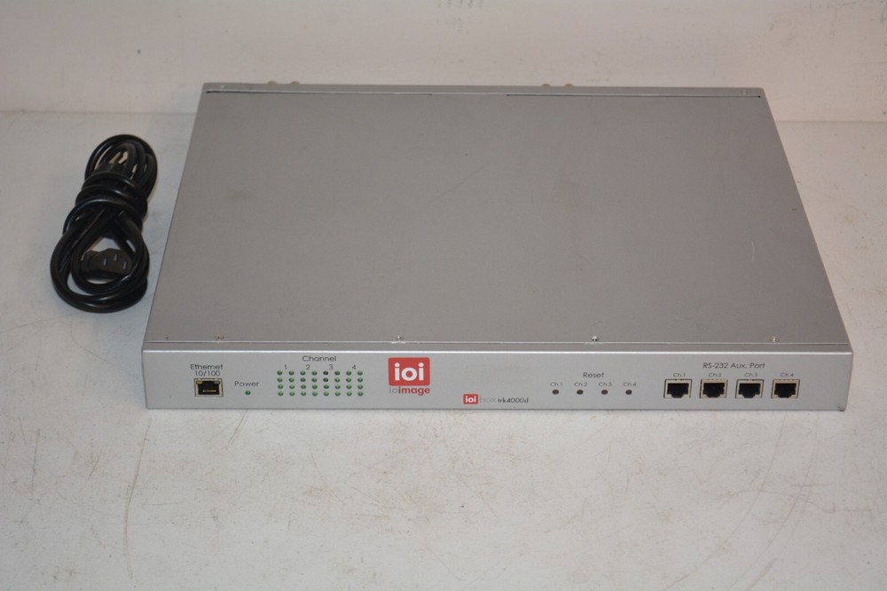 ioimage TRK-4000D 4-Channel Video Analytic Encoder ioibox trk4000d #W4621