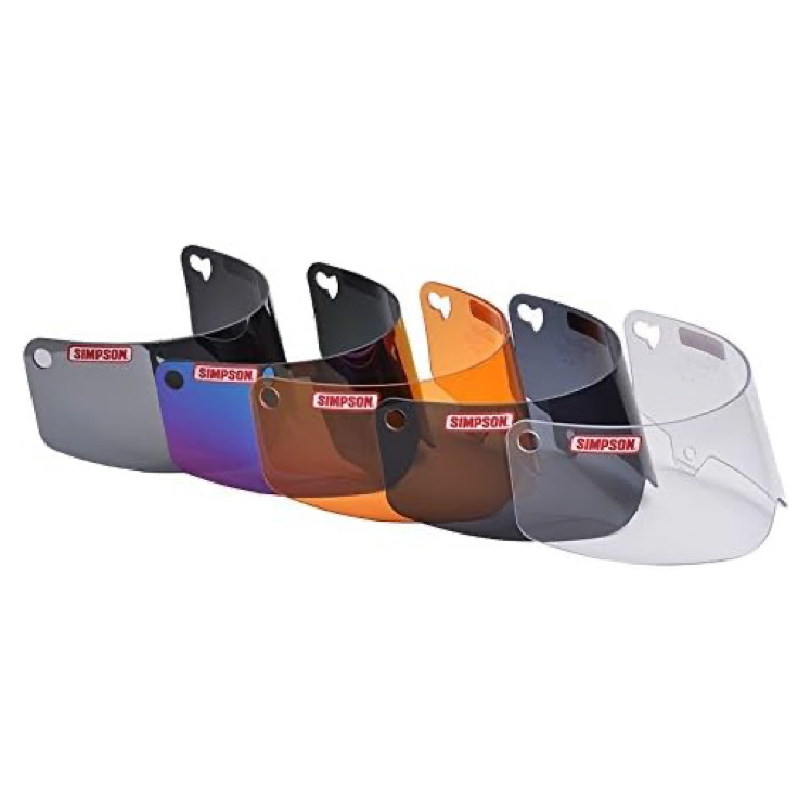 Simpson Motorcycle Ghost Bandit Helmet Optional Shield - Amber #GBASE