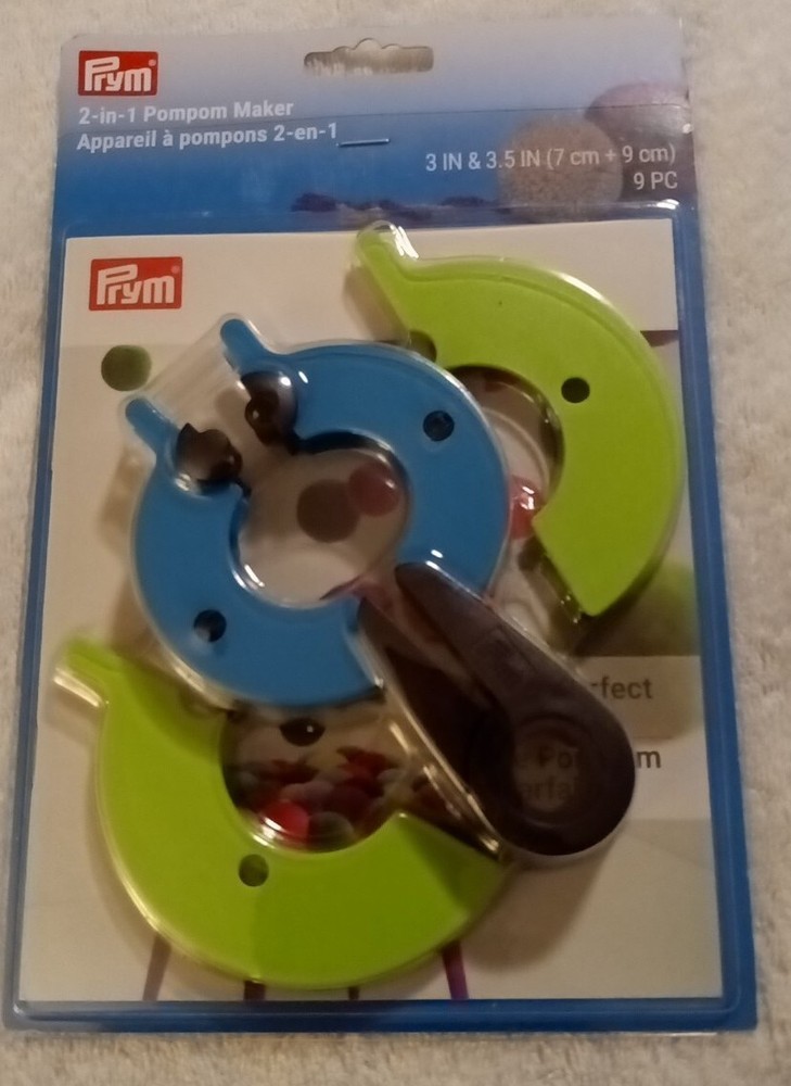 Dritz Pompom Maker 2-In-1 -Large 3" To 3.5", 3 Pack