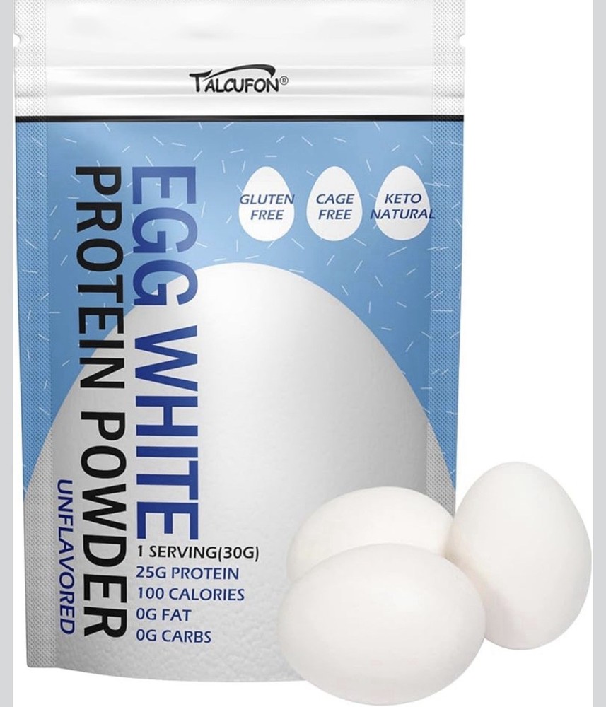 Egg White Protein Powder 8Oz Pasteurized No Additives, High Protein,...