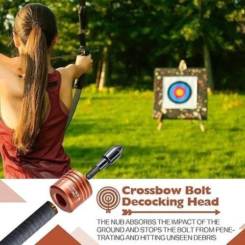 2 Pack Crossbow Bolt Decocking Point Crossbow Arrow Release Tip