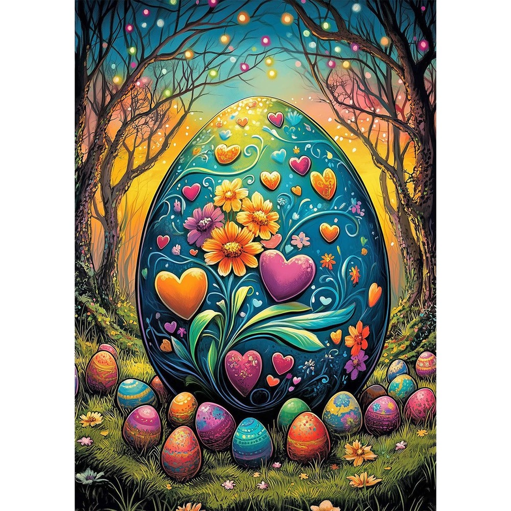 NAIMOER Easter Eggs Diamond Art Kits for Adults Beginner, 5D