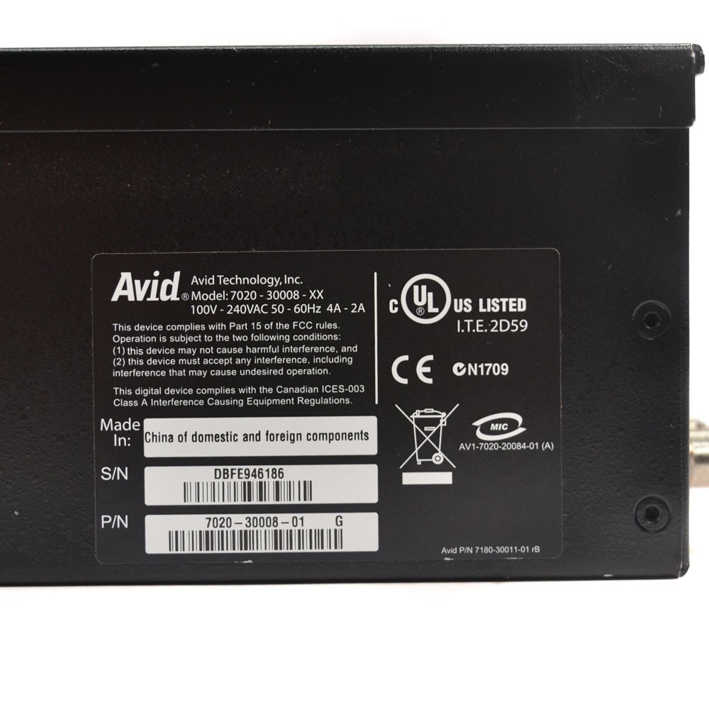 Avid 7020-30008 Nitris DNxHD External Hardware Accelerator & Input/Output Unit