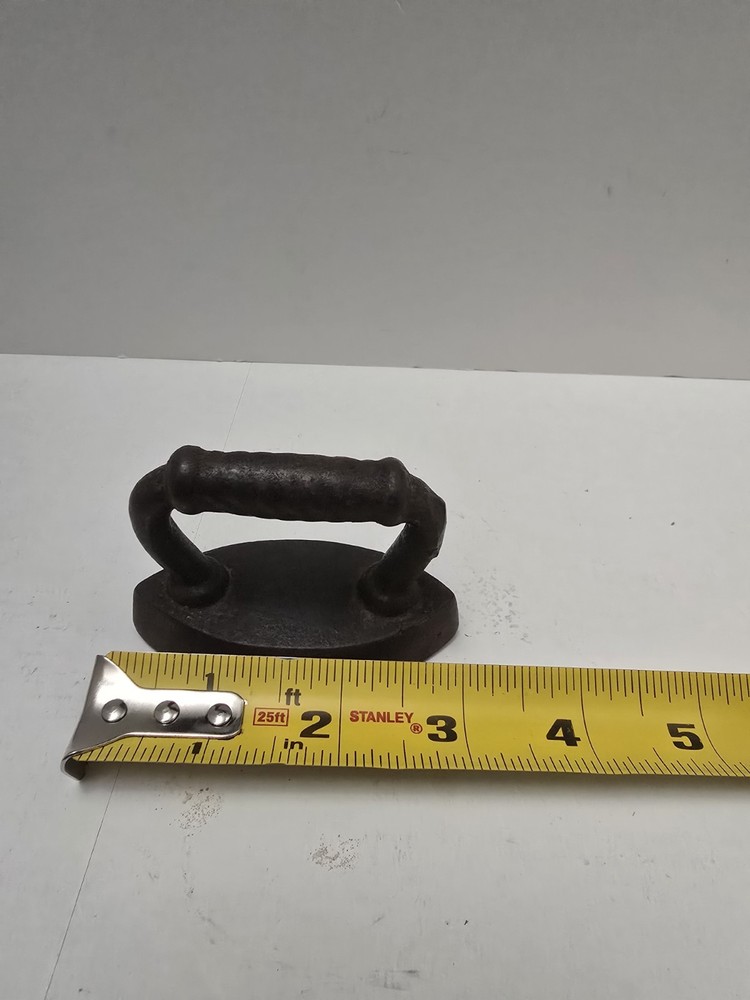 Antique Mini Cast Iron Sad Iron, 3"