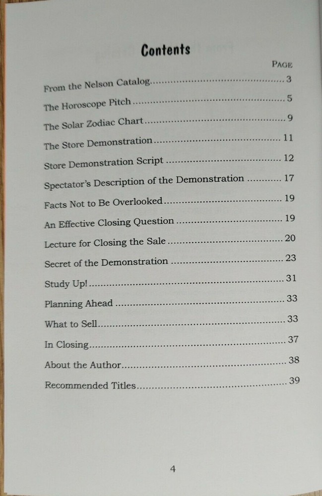 The Horoscope Pitch by Robert A. Nelson
