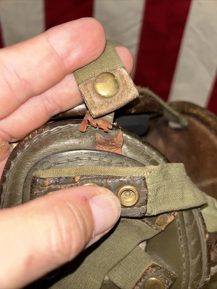 Authentic WW2 Belgian Tanker Helmet