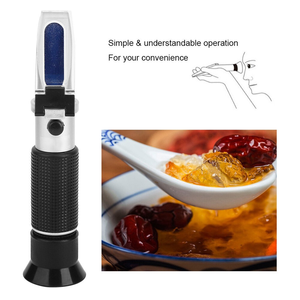 Refractometer Sugar Tester Meter 0-20% Automatic Temperature Compensation