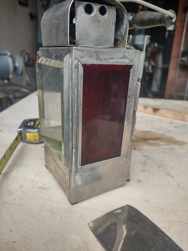 Antique German Carbide Lamp Lantern Railroad