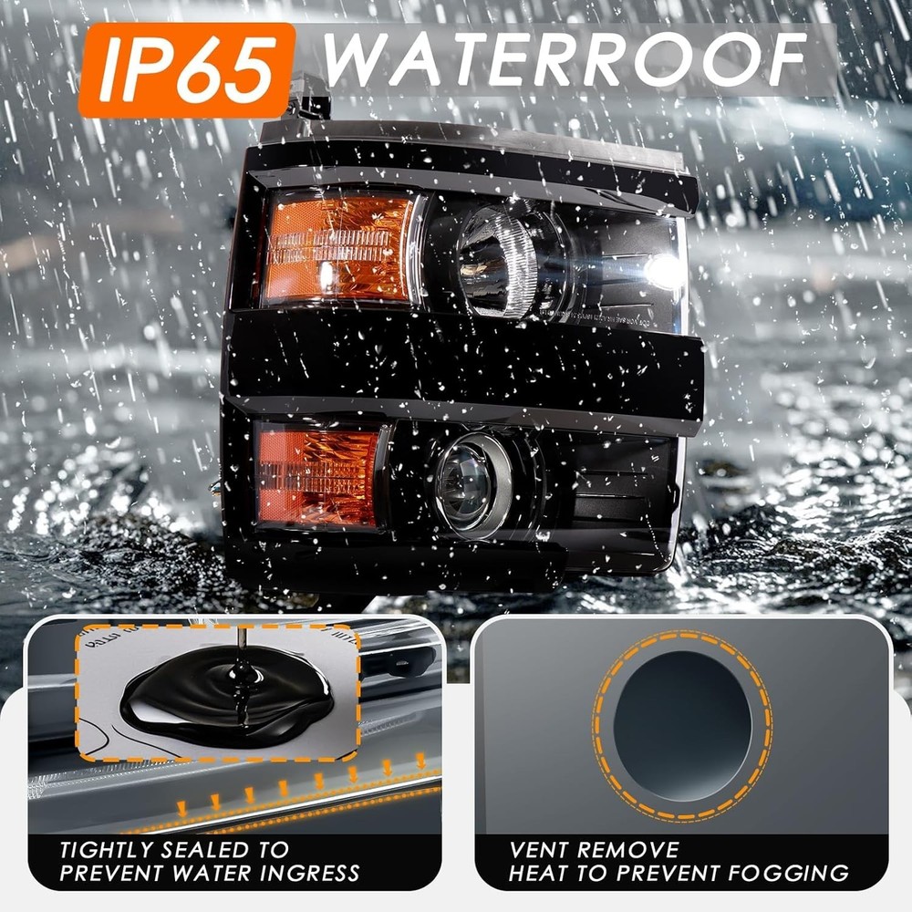 Silverado 2500HD Headlight 2015-2019 Driver Side Replacement