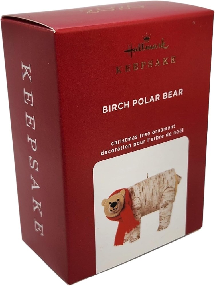 Hallmark Keepsake Birch Polar Bear Christmas Tree Ornament