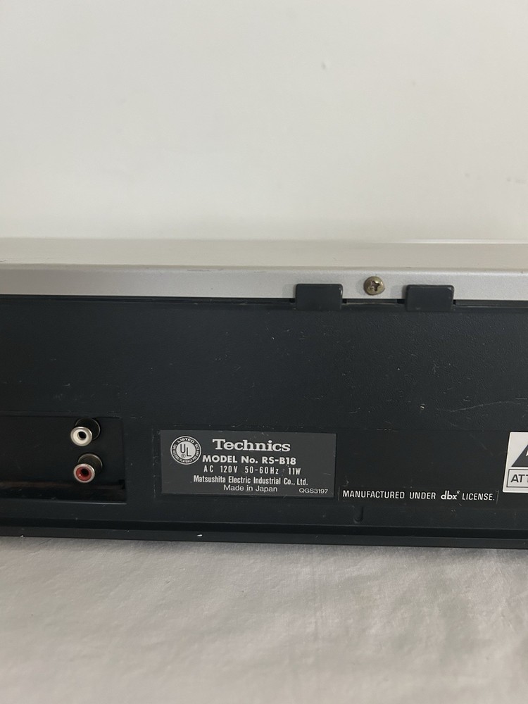 Technics RS-B18 Cassette deck Silver Edition TESTED WORKING Decent Condition