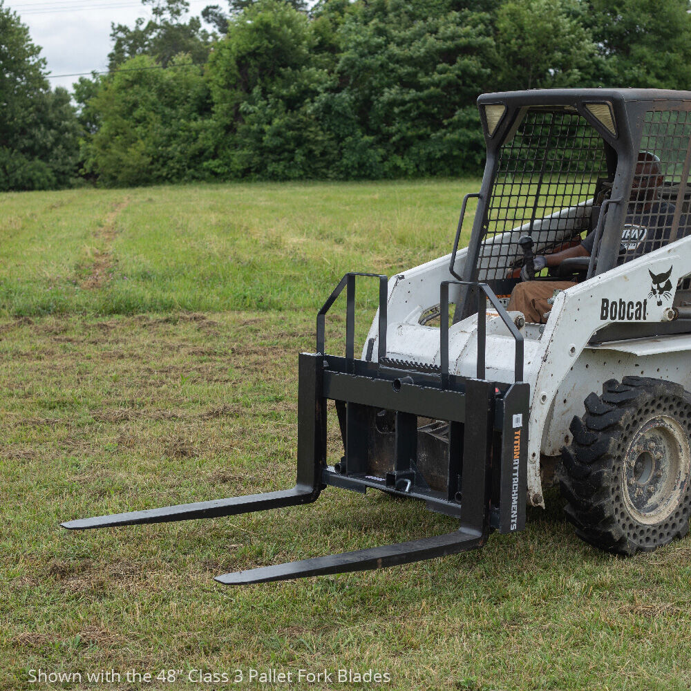 Titan Attachments Class 3 Step-Through Pallet Fork Frame Attachment, 72” Blades