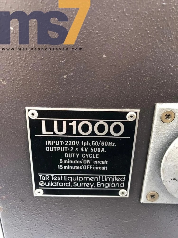 T&R PCU.1 PRIMARY CURRENT INJECTION TEST SET LU1000 LOADING UNIT & 100AFS FILTER