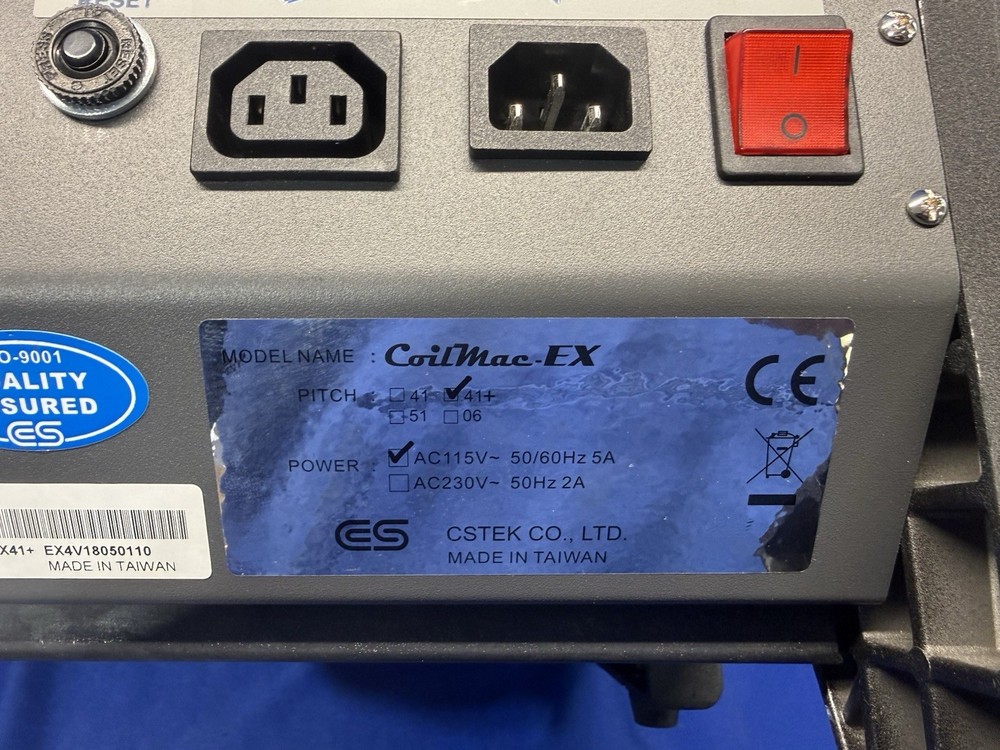 Akiles CoilMac-EX Electric Coil Binding Machine - Local - No Pedal - Powers On