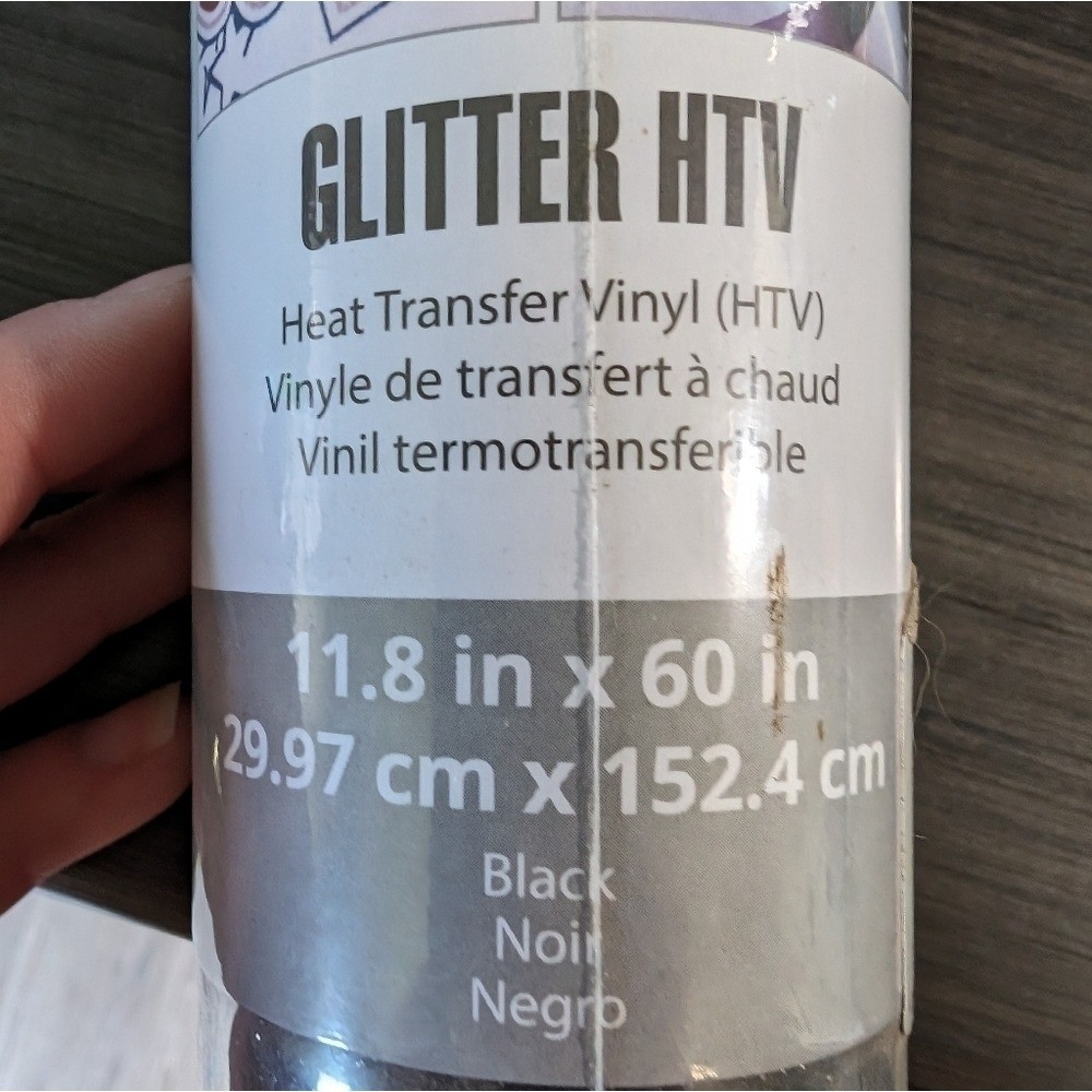NWT Black Glitter HTV