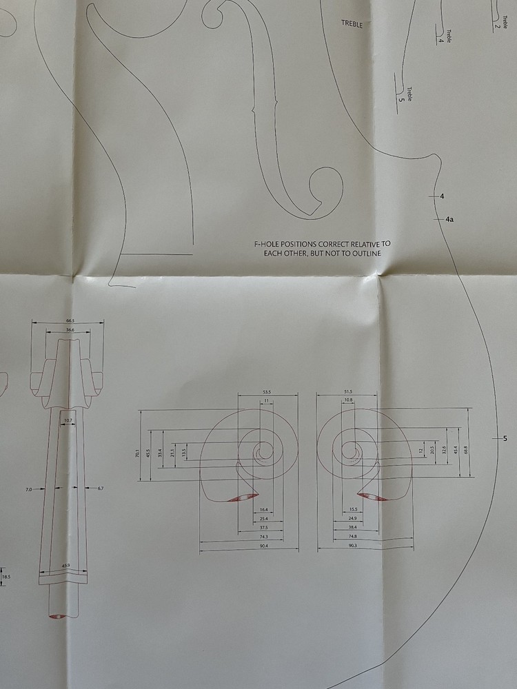 Strad Poster - Antonio Stradivari 'Saveuse' Cello 1726 (folded) - Cello making