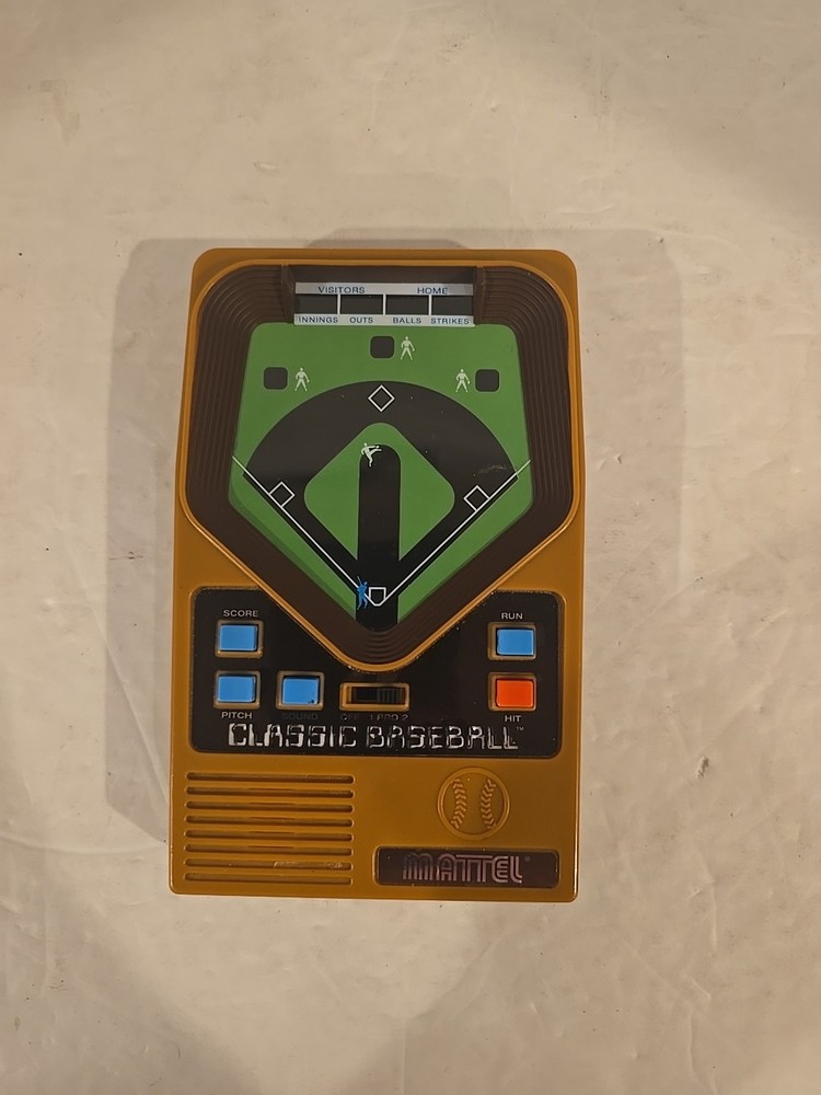 Vintage 2001 Mattel Classic Baseball Electronic Game - Tested Working