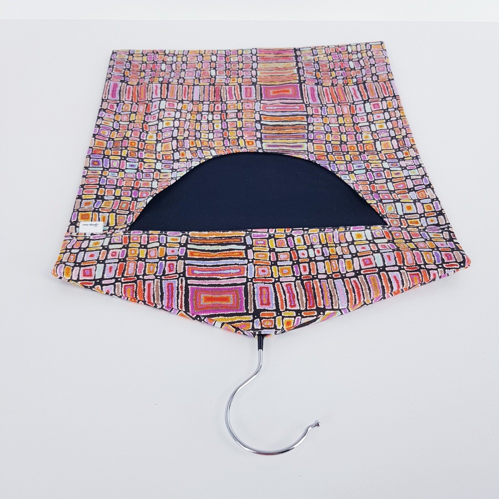 Peg Bag Handmade Multi-Coloured Abstract Print Lined Laundry Clothes Peg Holder