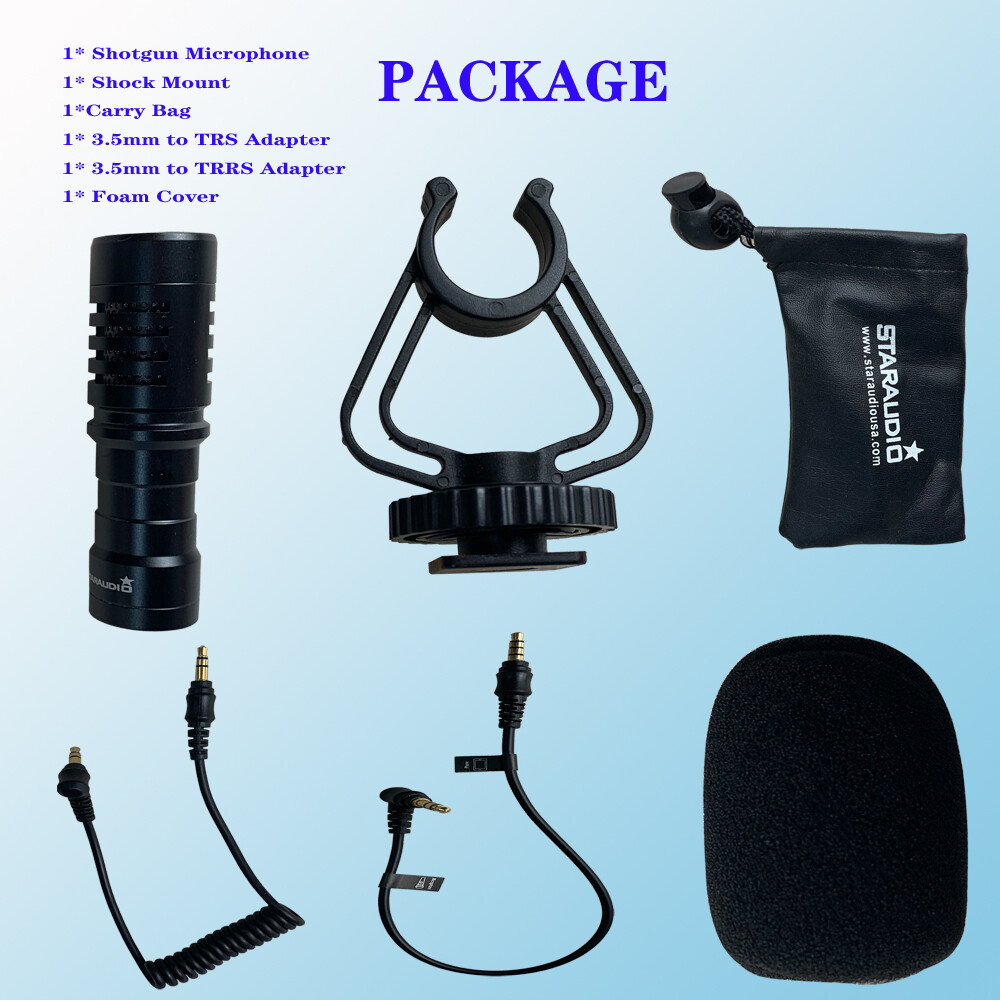 Universal Video Microphone Condensor Nikon Canon DSLR Camera Android Phone Mic
