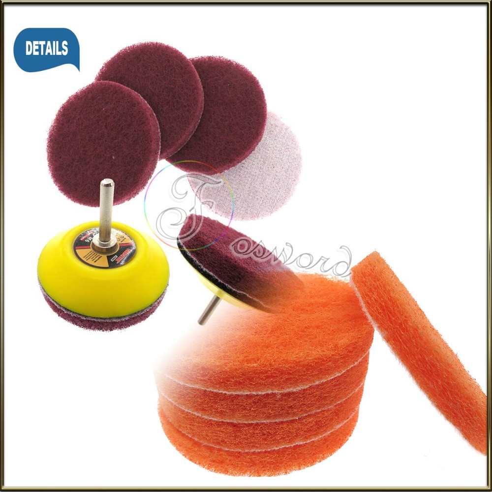 Scouring Pad Hook & Loop Sanding Abrasive Polishing Discs Pad 240#-3000# Grit