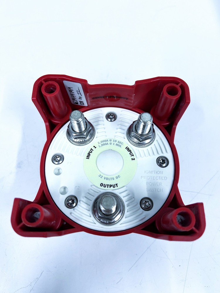 Blue Sea Systems 411693, Dual Battery Stop Engine Switch 32V