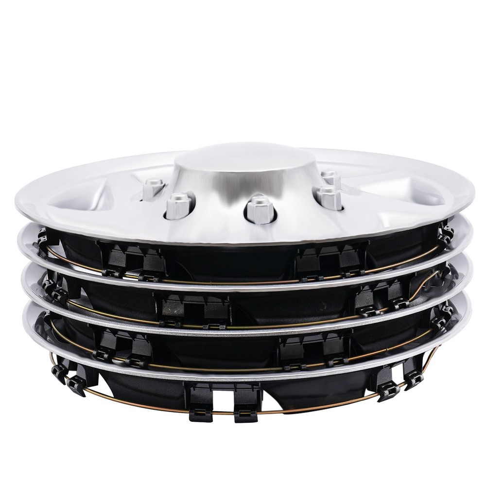 4PCS New For Ford E250 E350 E450 Econoline Van Full Wheel Covers Hub Caps