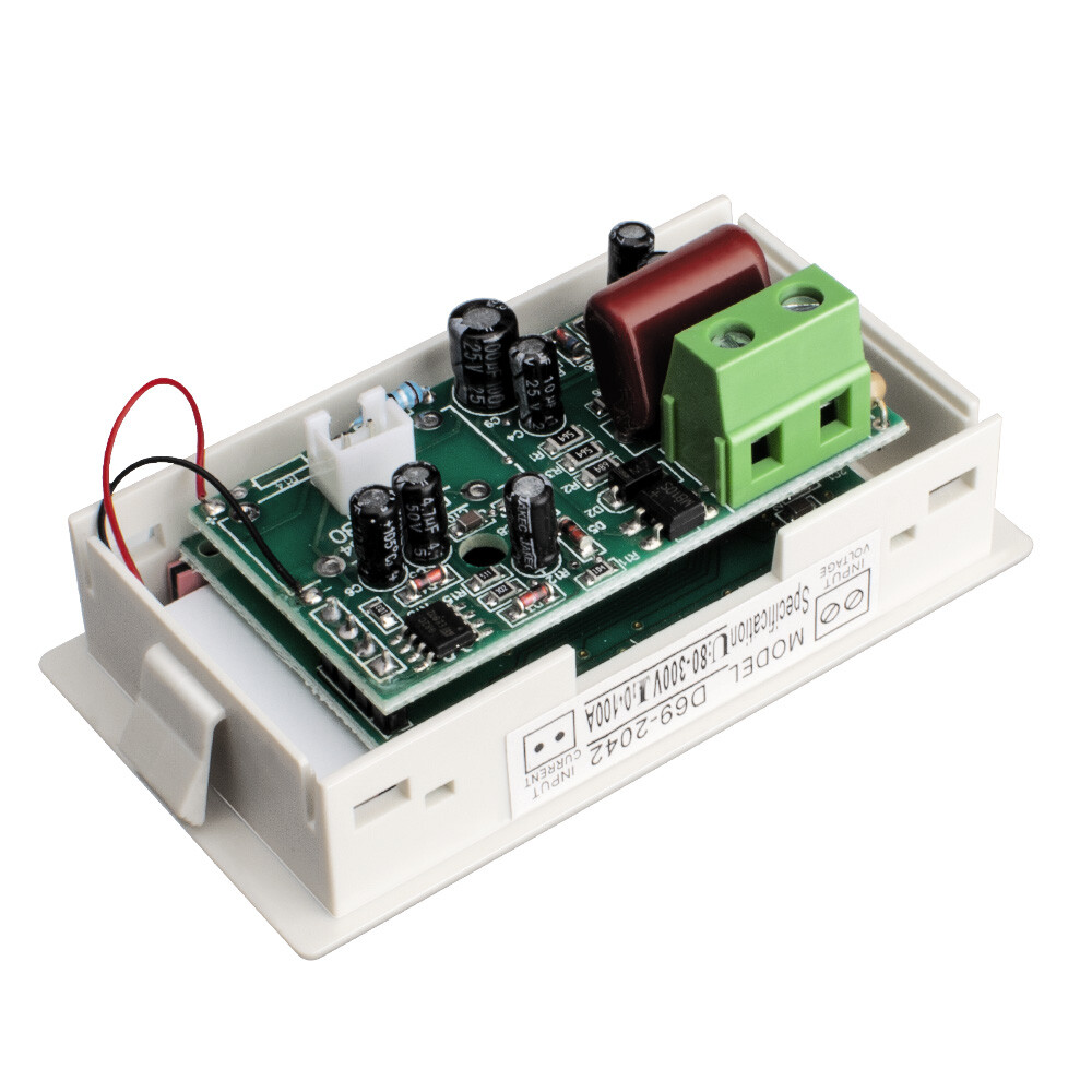 Dual LCD Digital Display AC 80-300V 100A Voltmeter Ammeter Voltage White