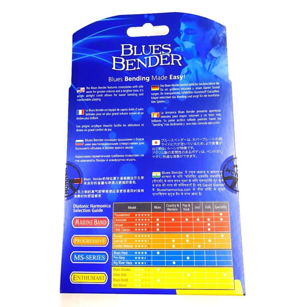 Hohner M586BXE Blues Bender Harmonica, Boxed, Key of E