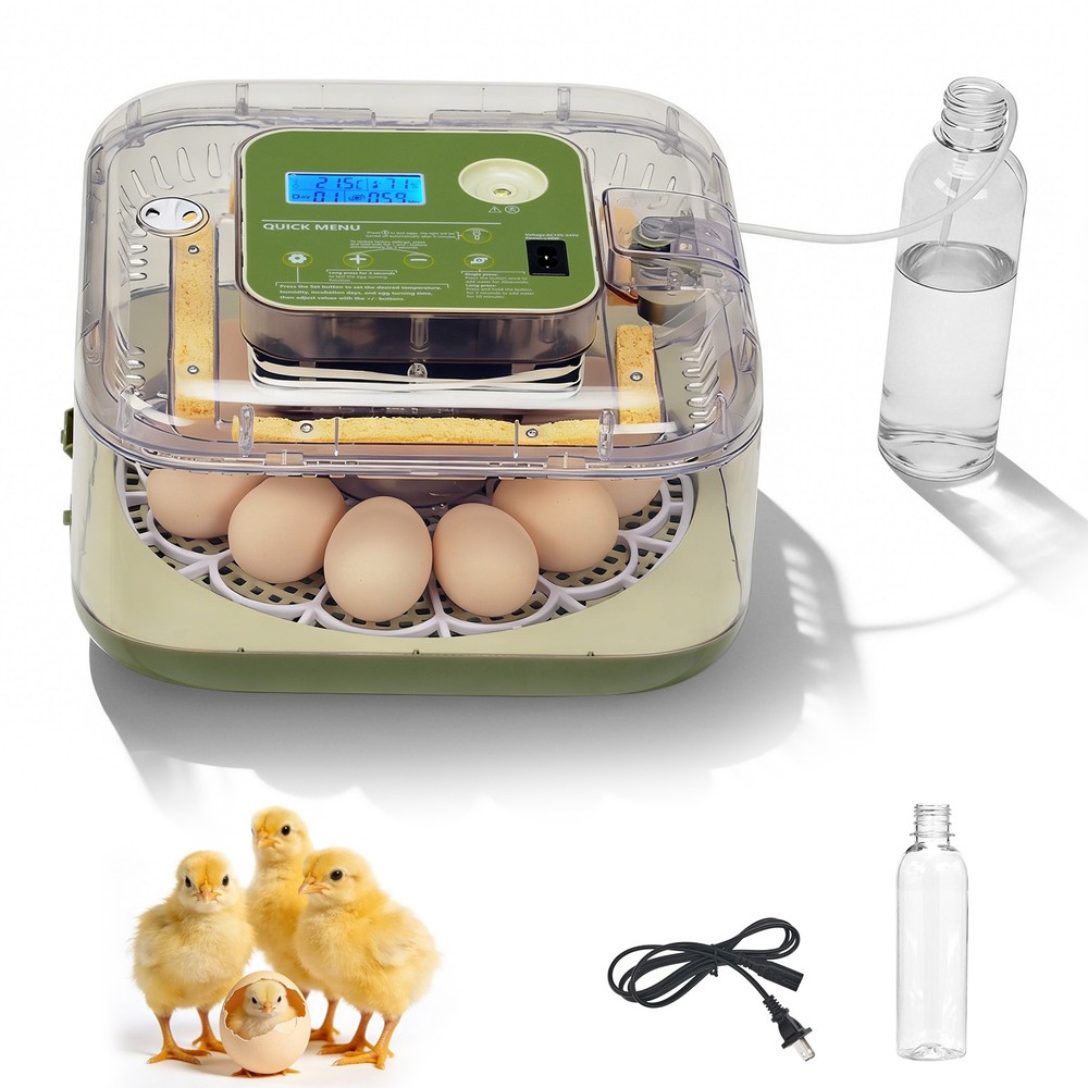 12 Eggs Incubator Automatic Digital Chicken Egg Hatcher Temperature Control