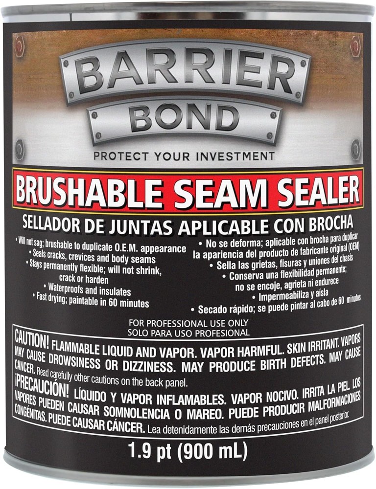 Brushable Seam Sealer Barrier Bond Quart Gray