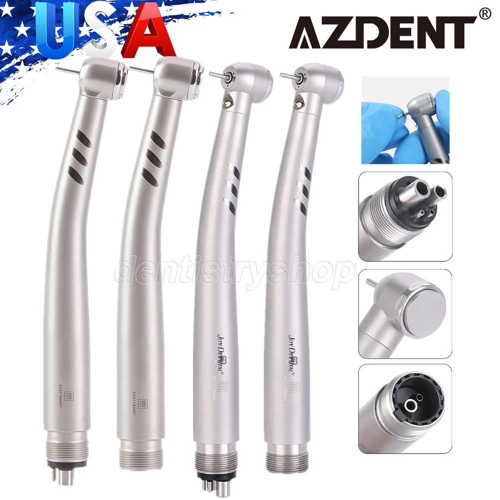 Dental High Speed Handpiece (LED E-generator) Push Button Turbine 4Hole / 2Hole
